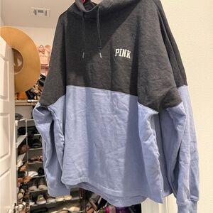 PINK Victoria's Secret Two-Tone xxl Pullover -Charcoal & Light purple never worn